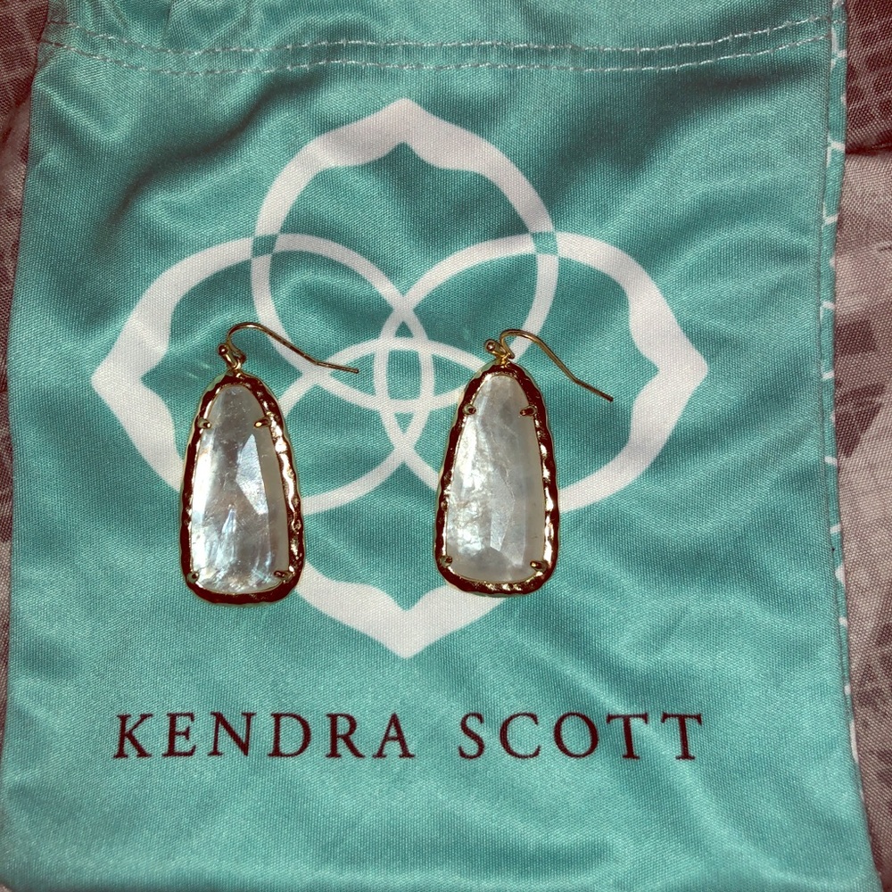 Kendra Scott mother of pearl earrings